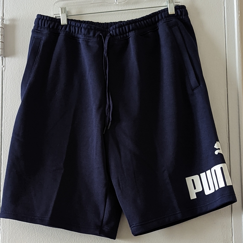 MEN'S PUMA BIG LOGO FLEECE SHORTS